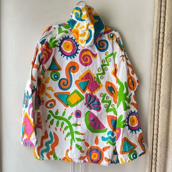 RARE Vintage 80s Michigan Rag Co. Oversized Hooded Jacket, UNISEX - Picture 8 of 12